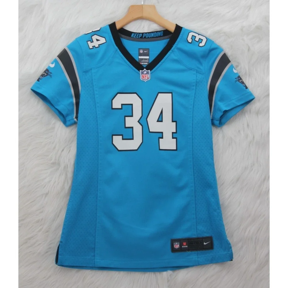 Women's Carolina Panthers Williams 34 Nike On Field Football Jersey Small Blue